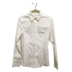 Uniqlo white button up shirt women Japanese size M (US size S?)